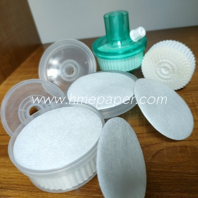 Circular Wooden Paddle HME Filter Paper material for hmef filter factory