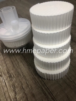 Electric Air Filter Sheet Medical Grade Non Woven Fabric Hot Air Cotton 99.99% BFE 0.5u Porosity Corrugated Paper Rolls