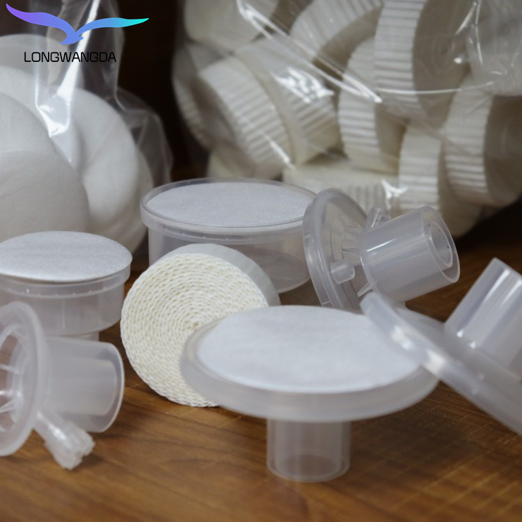 Medical HME Cpap Bacteria Filter , Round Shape Cpap Inline Filter