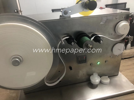 Automatic HME Filter Paper Tape Winding Machine SUS304 PLC Controlled Manual Tape Cutting